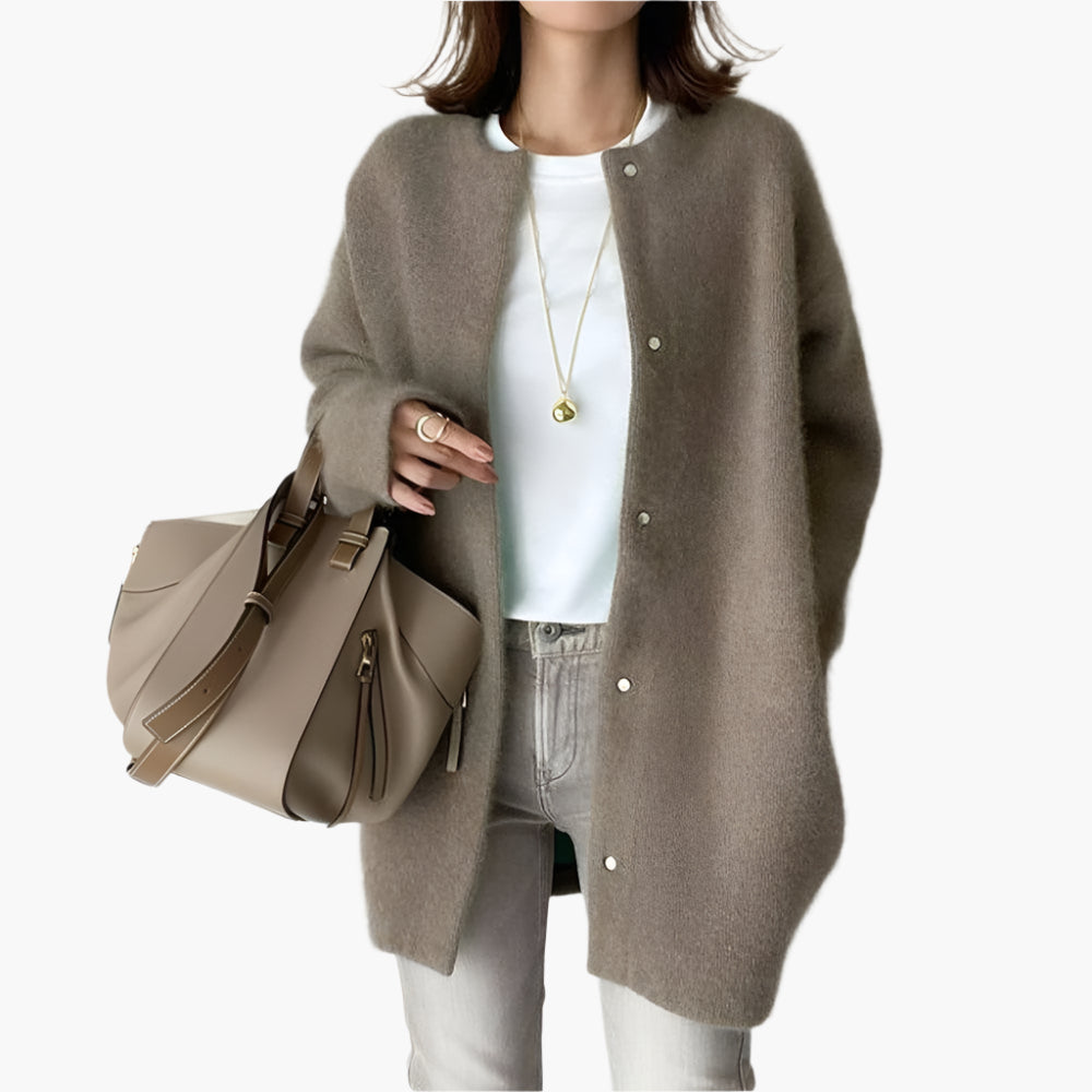 Women's Casual Elegant Knitted Cardigan for Daily Use