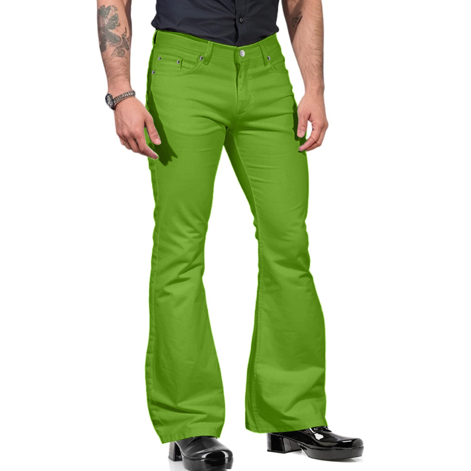 Men's flared pants – 70s retro with flared legs for festival & nightlife