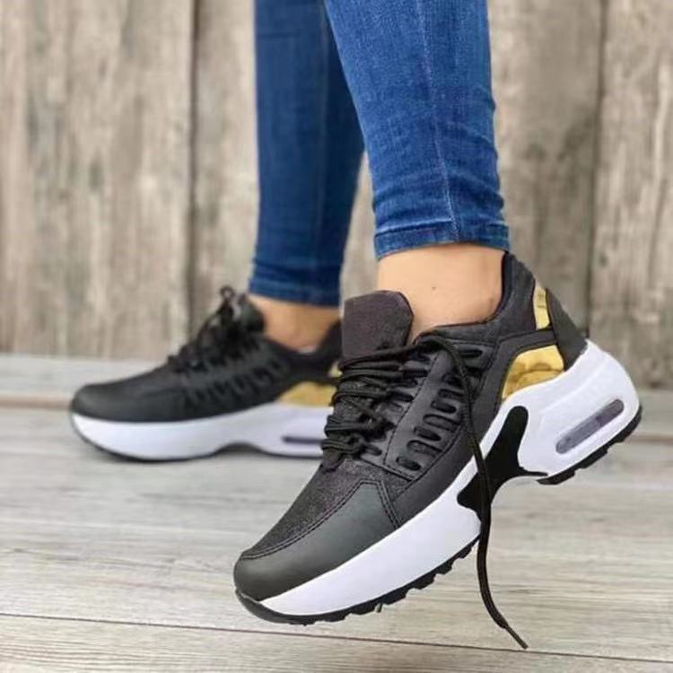 Linda – Casual Sneakers with Mesh and Laces