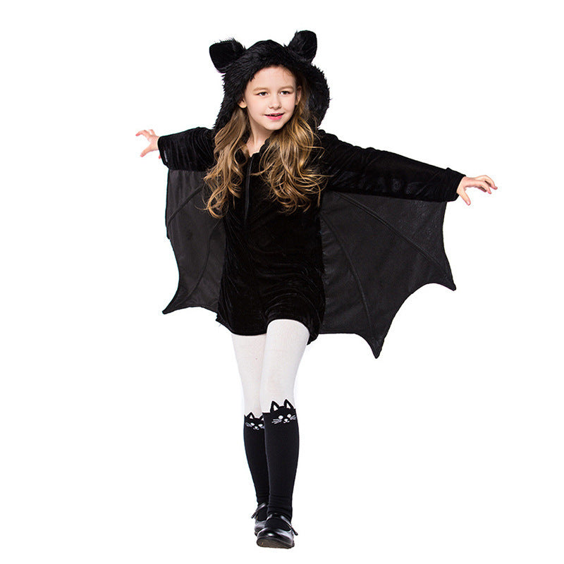 Children's Halloween Bat Costume for Boys and Girls - Perfect for Halloween Parties and Dressing Up