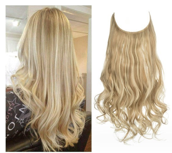 Naturally Looking Women's Wig with Loose Curls and Layered Halo Style