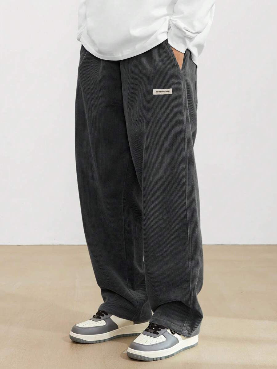 Men's wide streetwear pants with loose fit – casual comfort for every day