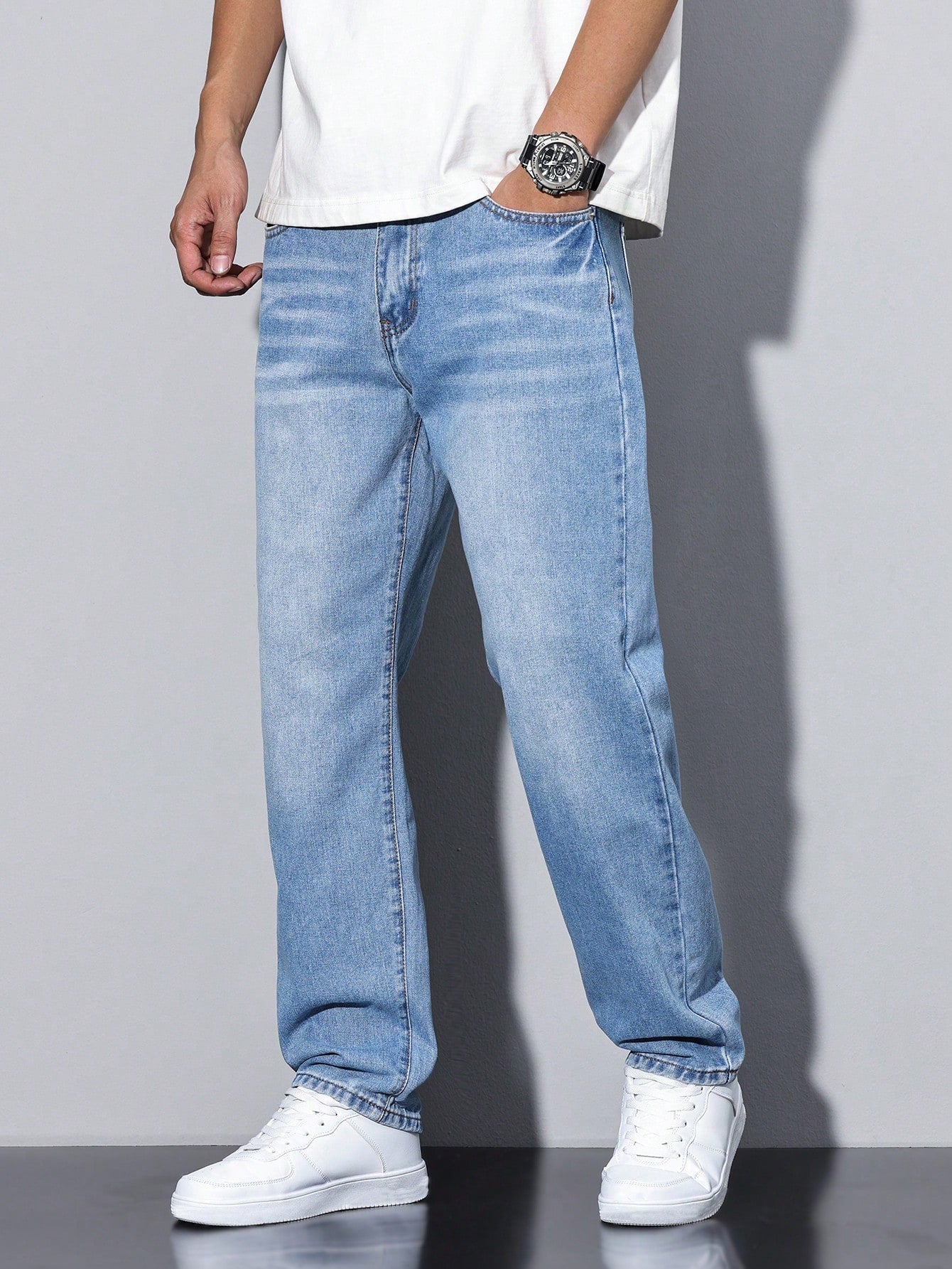 Men's Loose Casual Jeans Streetwear Comfortable Denim Pants