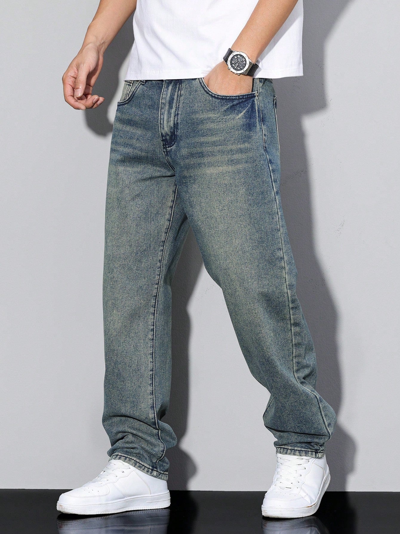 Men's Loose Casual Jeans Streetwear Comfortable Denim Pants