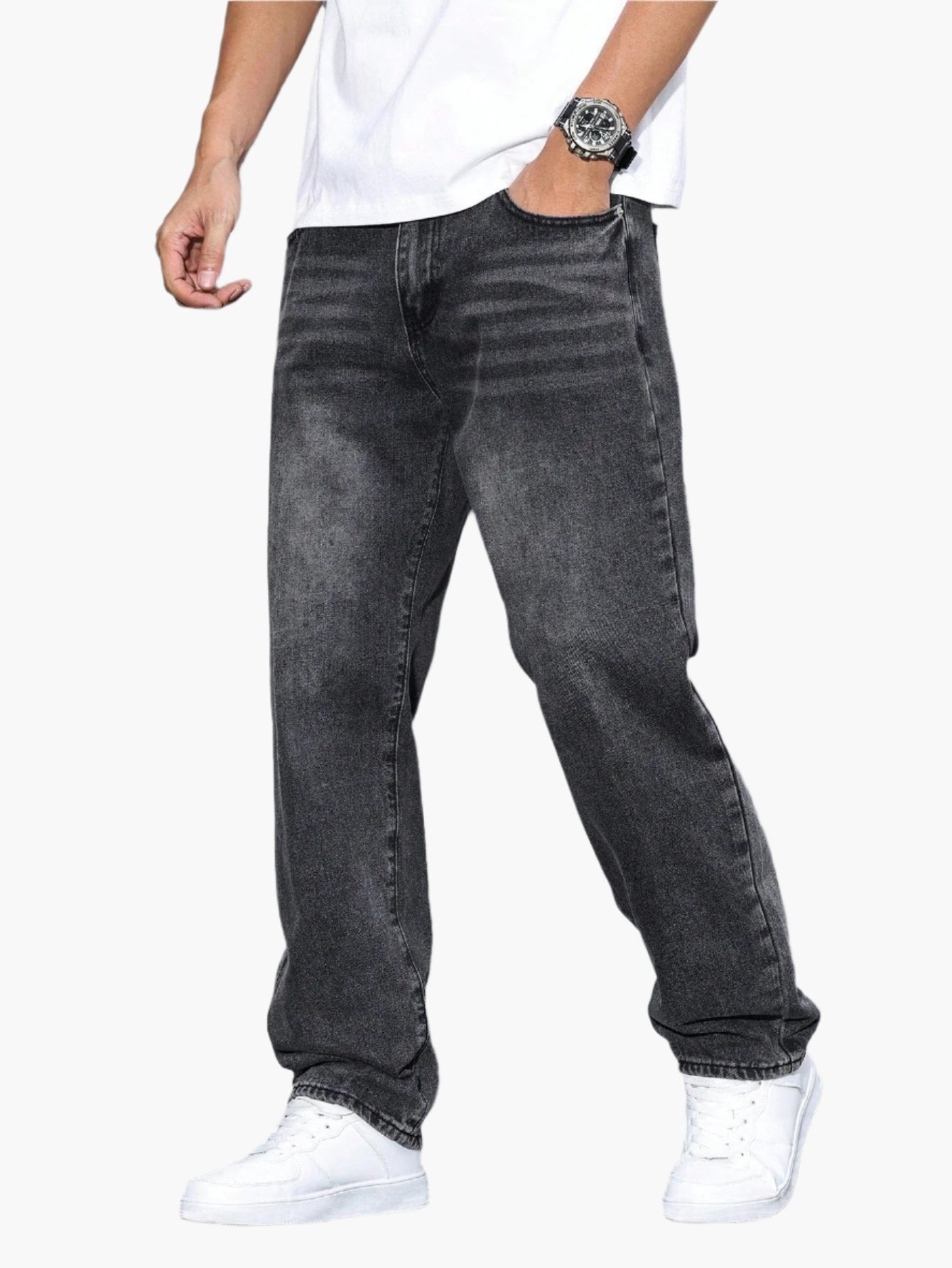 Men's Loose Casual Jeans Streetwear Comfortable Denim Pants