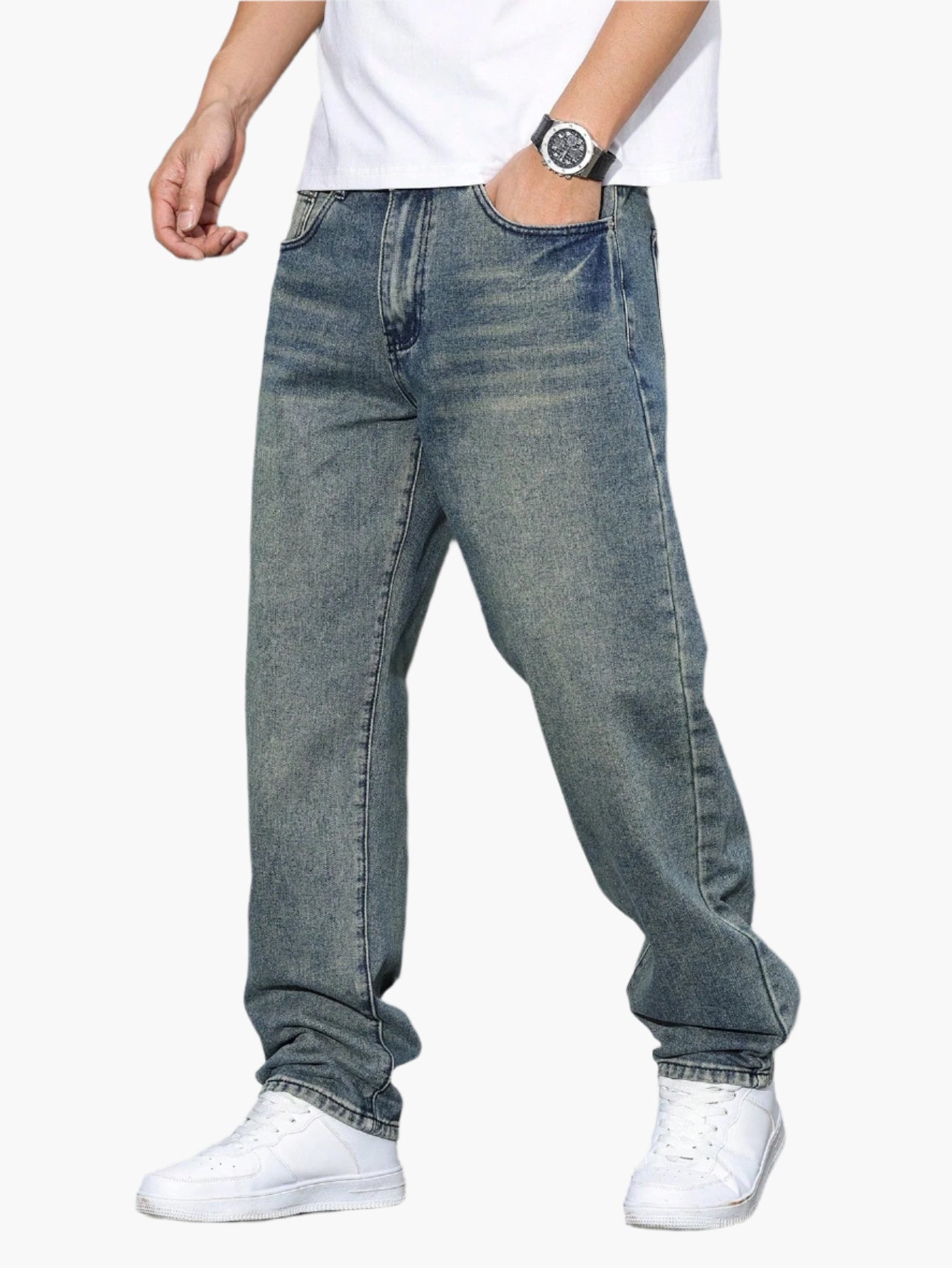 Men's Loose Casual Jeans Streetwear Comfortable Denim Pants