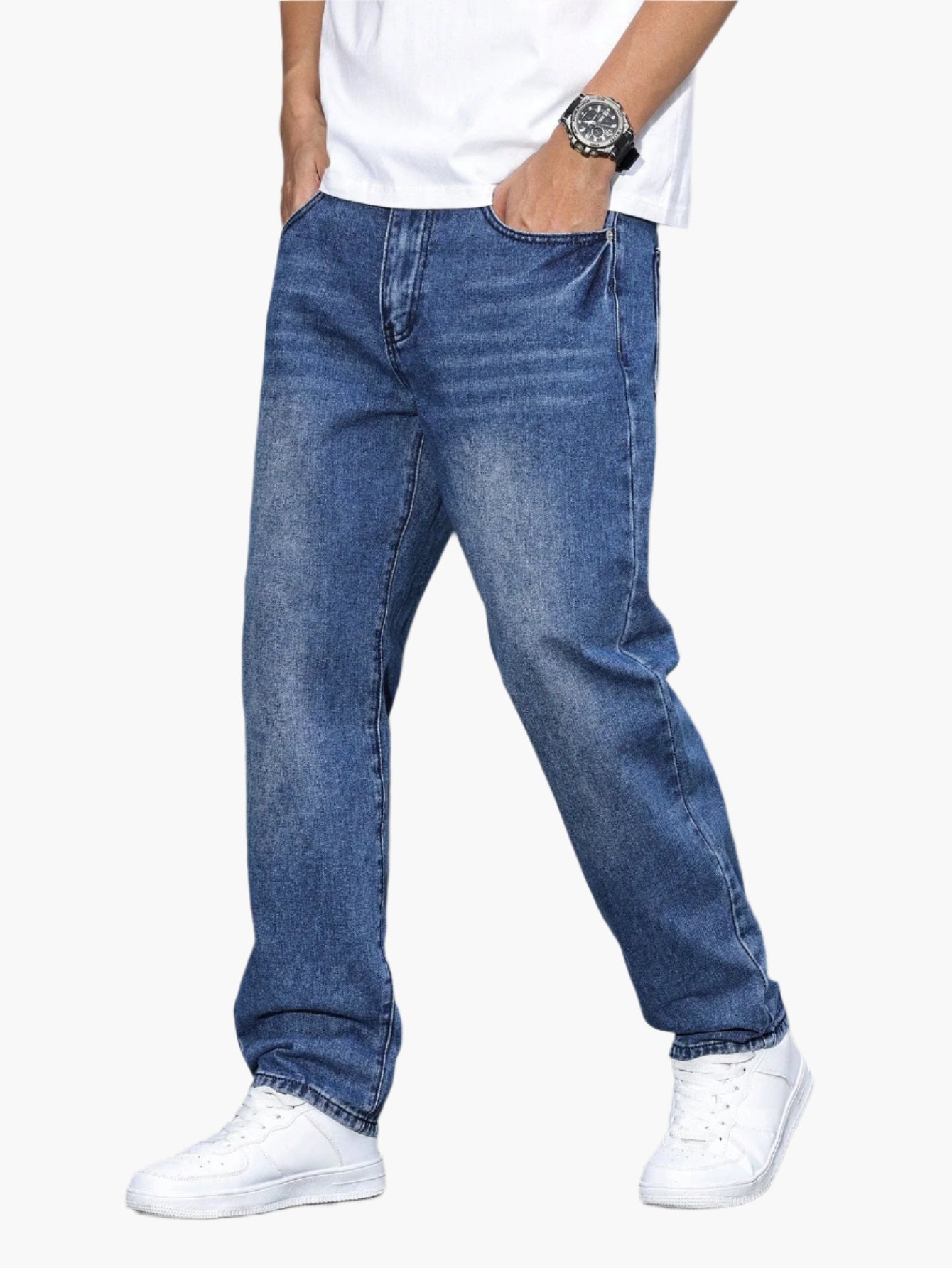 Men's Loose Casual Jeans Streetwear Comfortable Denim Pants