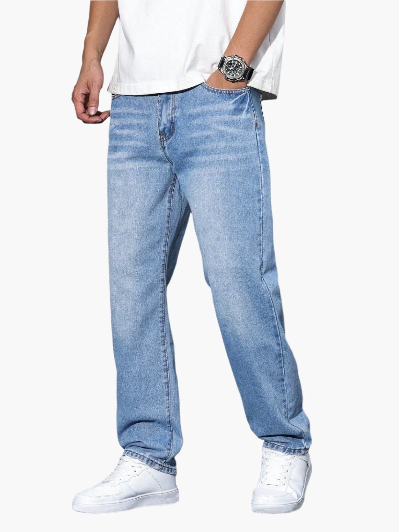 Men's Loose Casual Jeans Streetwear Comfortable Denim Pants