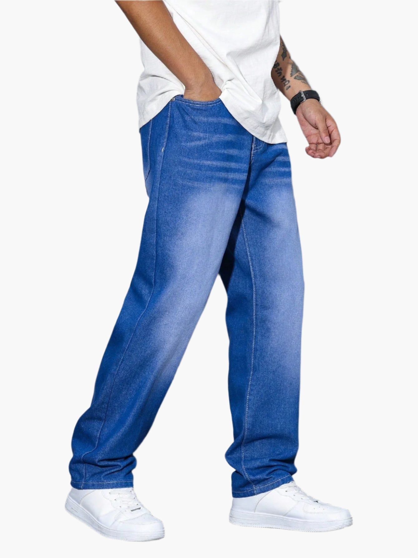 Men's Loose Casual Jeans Streetwear Comfortable Denim Pants