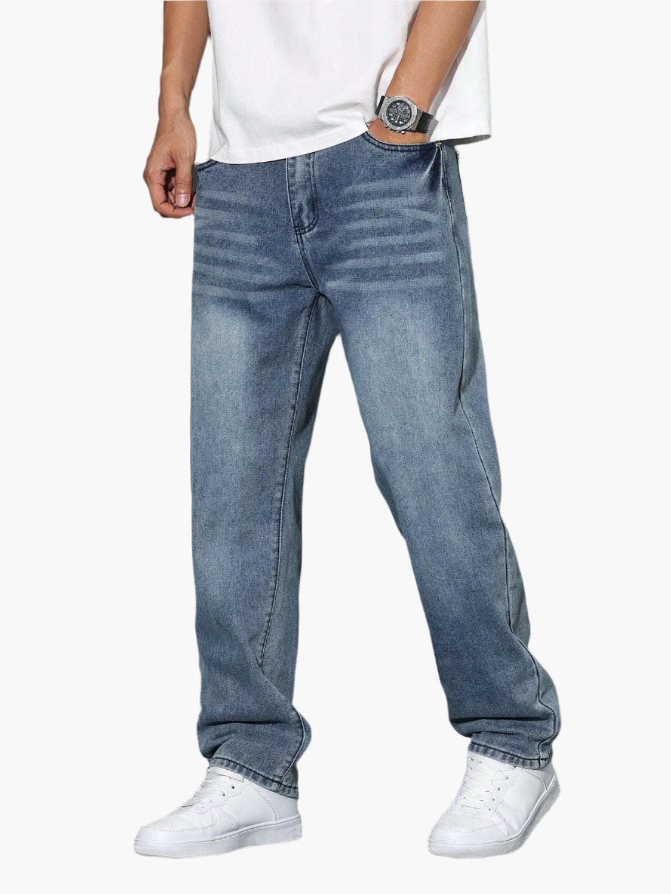 Men's Loose Casual Jeans Streetwear Comfortable Denim Pants
