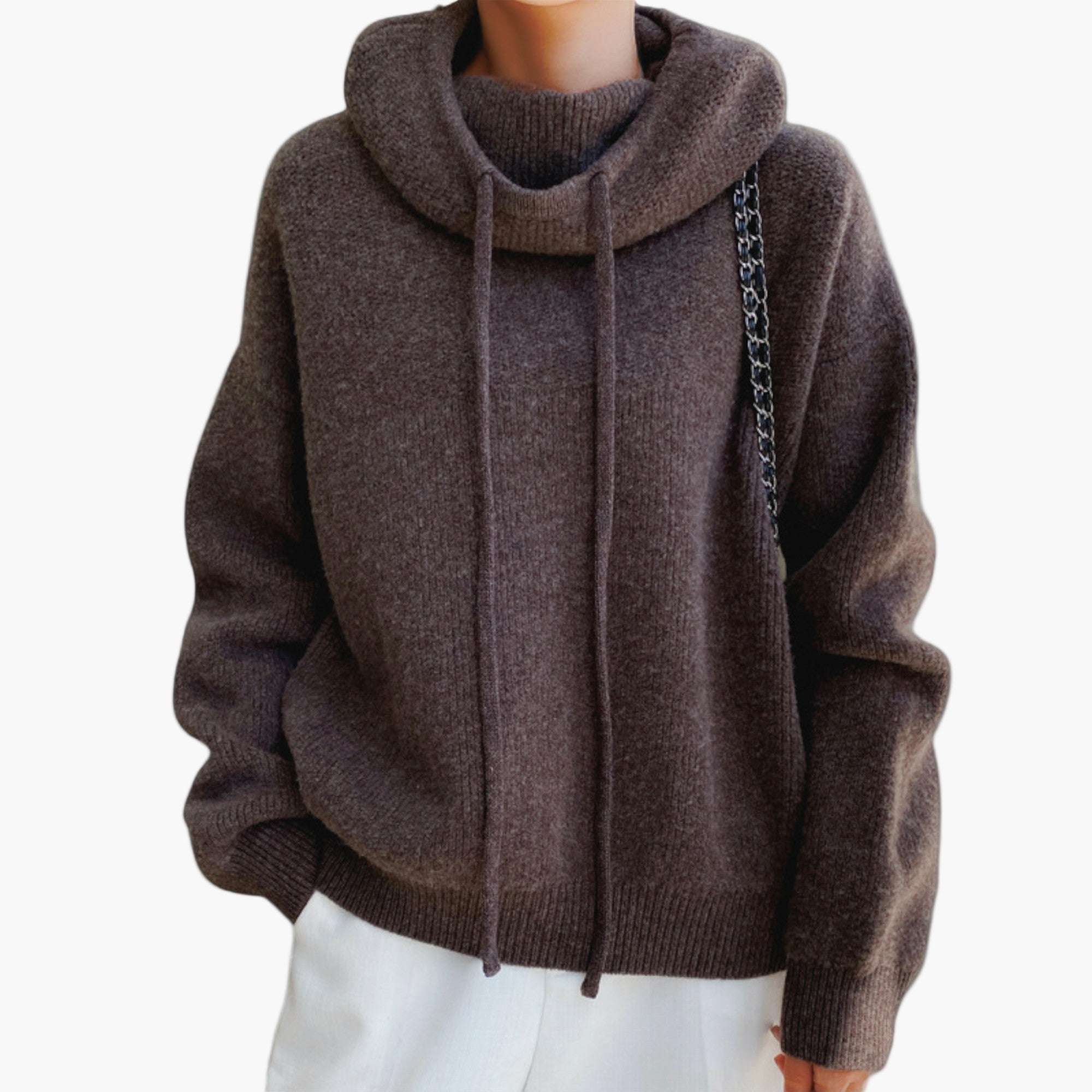 Women's Knitted Hoodie Sweater – Casual & Comfortable Streetwear for Every Day