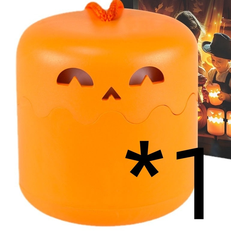 Halloween Decorative LED Lamps – Pumpkin Face – Festive Atmosphere Lighting for Halloween Parties & Trick-or-Treat