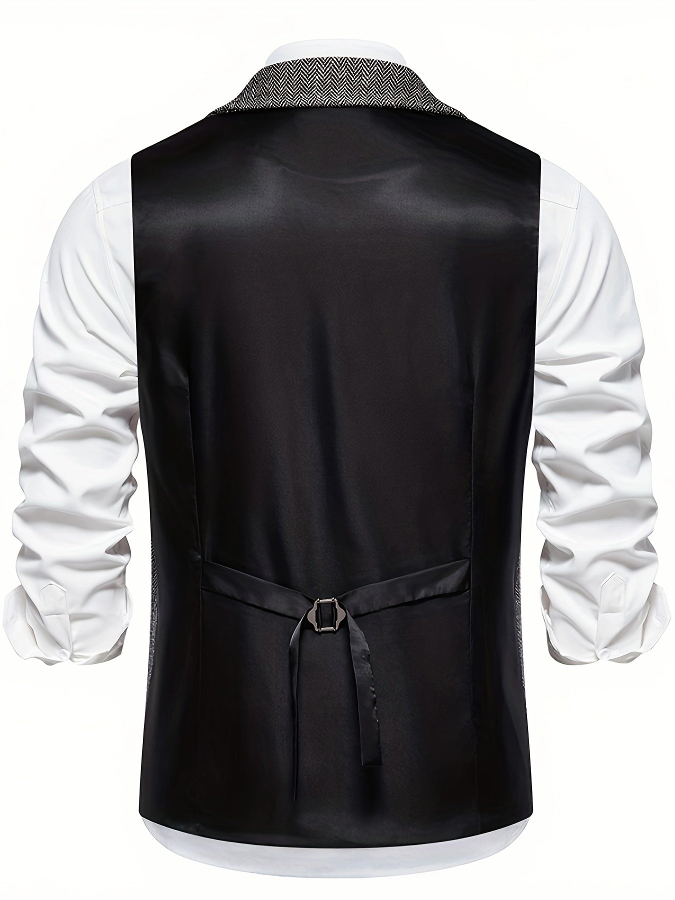 Men's Vest Retro Style Business Chic – Vest with Notched Collar