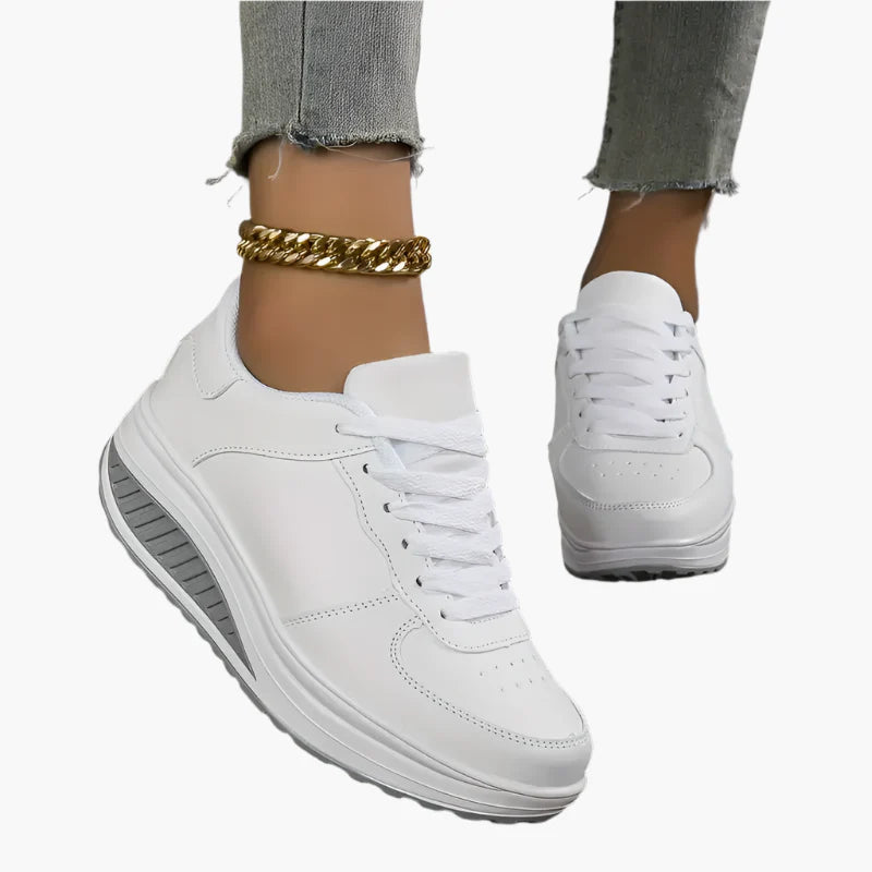 Women's platform sneakers – sporty lifestyle sneakers with thick sole