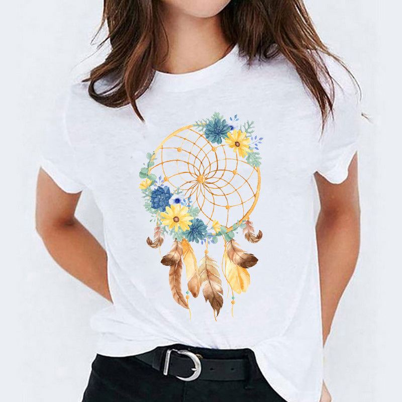 Vanessa – Cute Cotton T-shirt with Short Sleeves