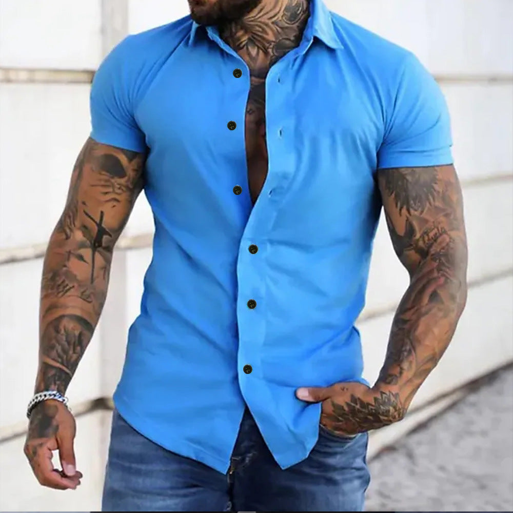 Patrick – Slim Fit Short Sleeve Cardigan for Men