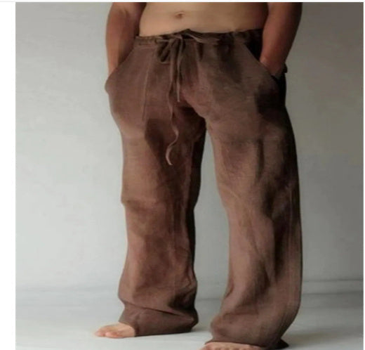 Lounge pants for men with straight legs and comfortable fit