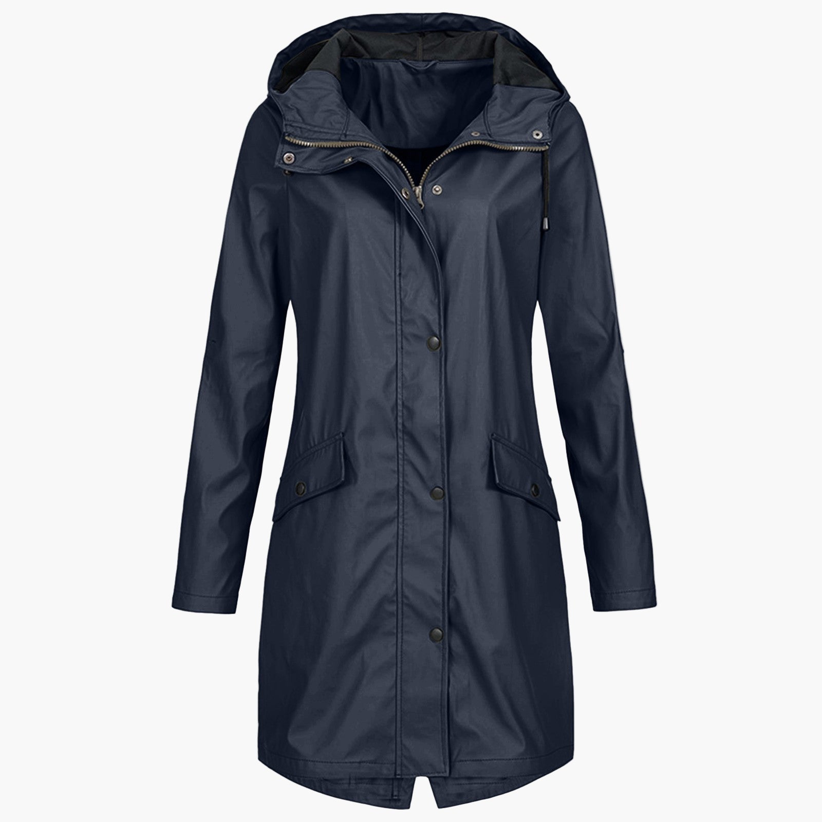 Women's Raincoat Windproof Long Model – Stylish Waterproof Parka for Outdoor & Daily Use