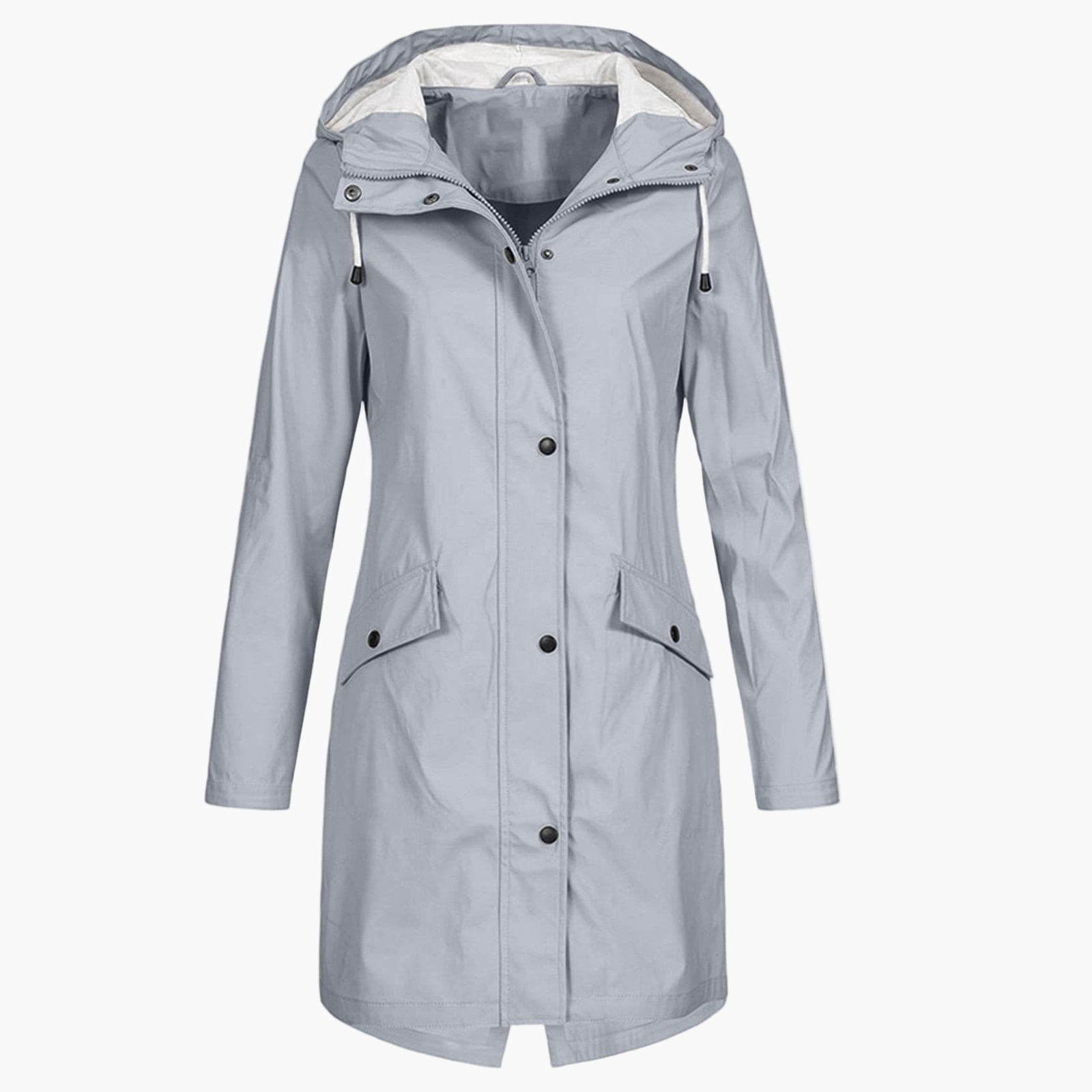 Women's Raincoat Windproof Long Model – Stylish Waterproof Parka for Outdoor & Daily Use