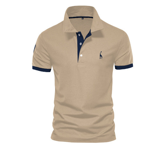 Dennis – Slim Fit Polo Shirt with Sporty Elegance and Contrast Details