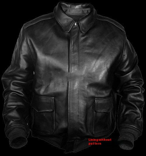 Oversized Men's Bomber Jacket of Vegan Leather with Zipper and Pockets for the Summer