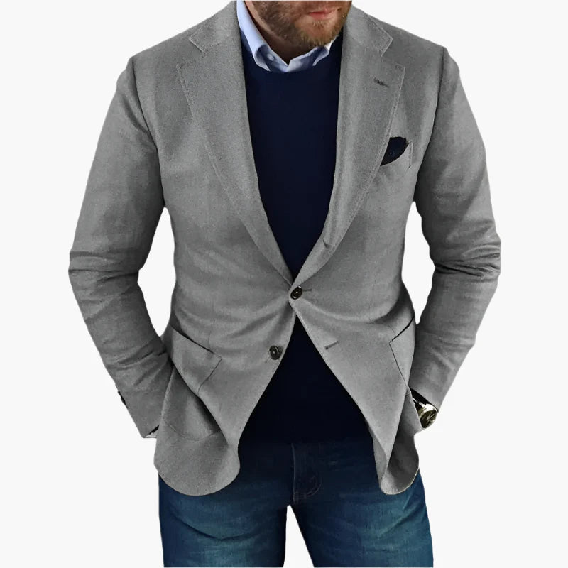 Heren Klassieke Blazer – Tijdsloos Design & Comfortabele Pasvorm – Ideaal voor Zakelijk en Casual Gebruik