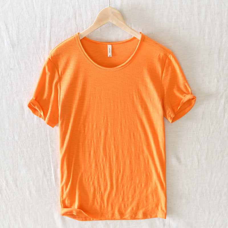 Tim – Breathable Short Sleeve T-shirt in Solid Color