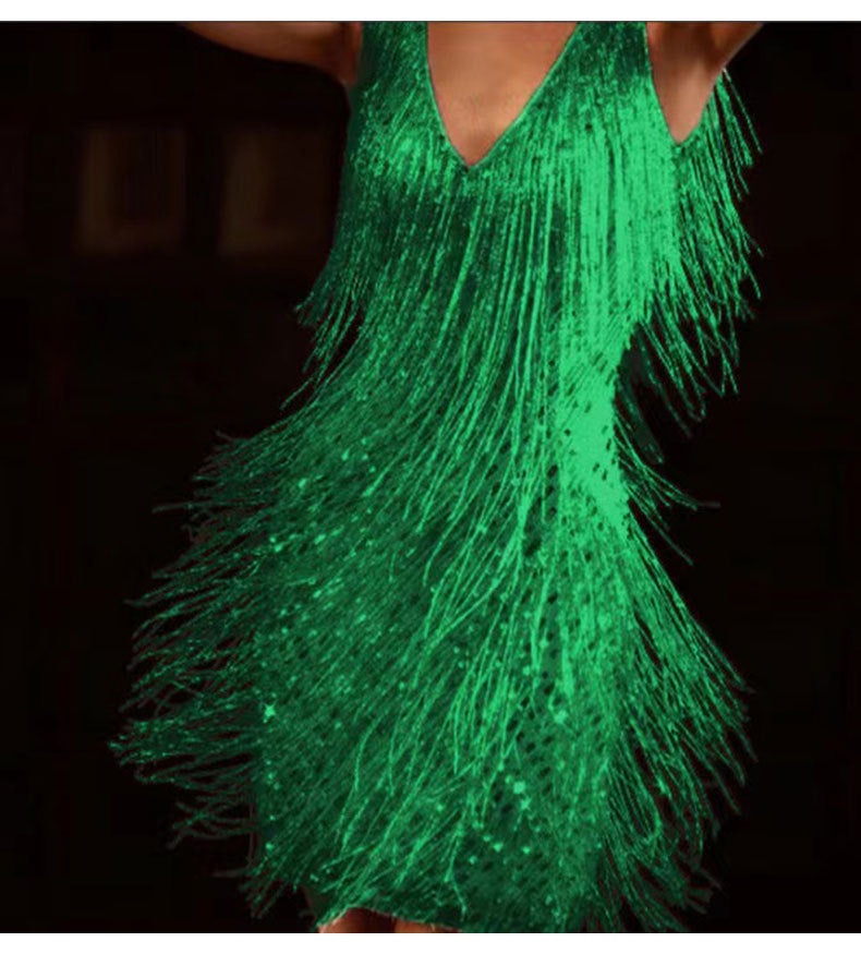 Diana – Elegant Camisole Dress with Tassels