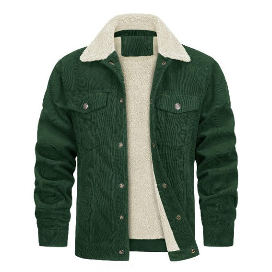Robbie – Corduroy Long Sleeve Plush Jacket