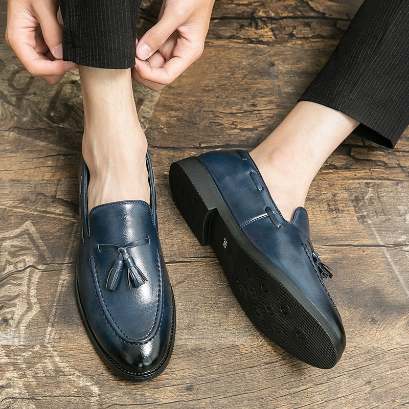Luxe Men's Loafers with Tassel – Elegant Slip-ons for Business and Casual Use