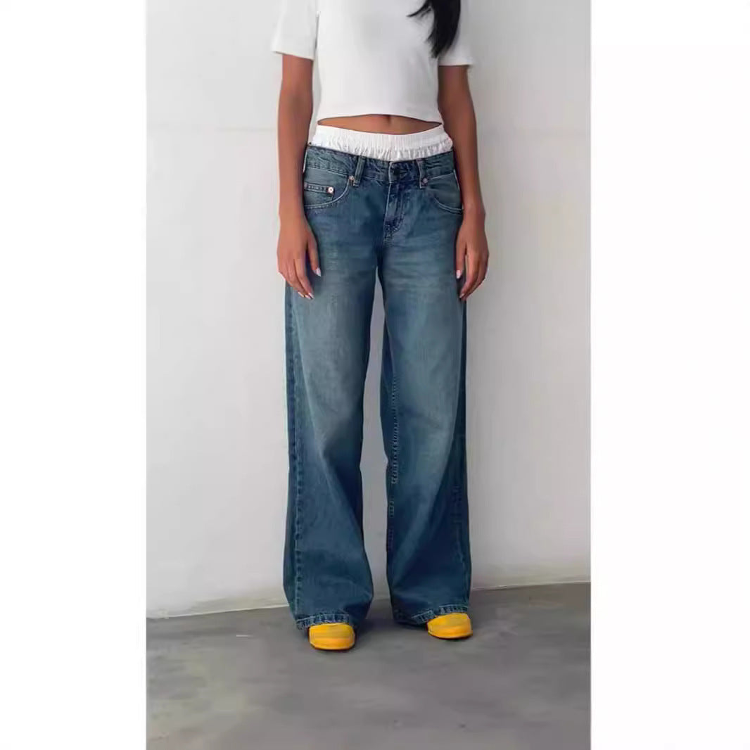 Vanessa – Wide Denim Pants with Feminine Cut