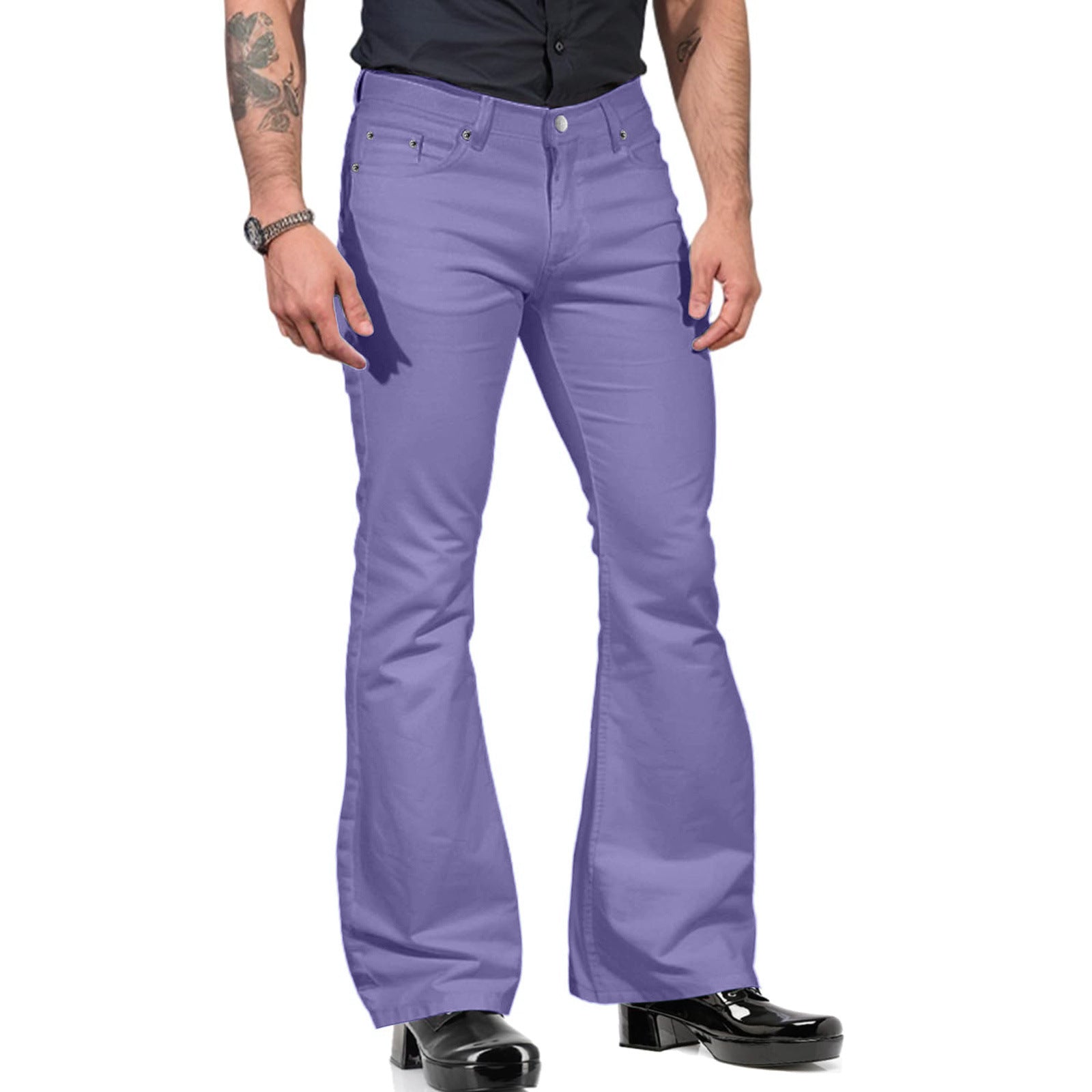 Men's flared pants – 70s retro with flared legs for festival & nightlife