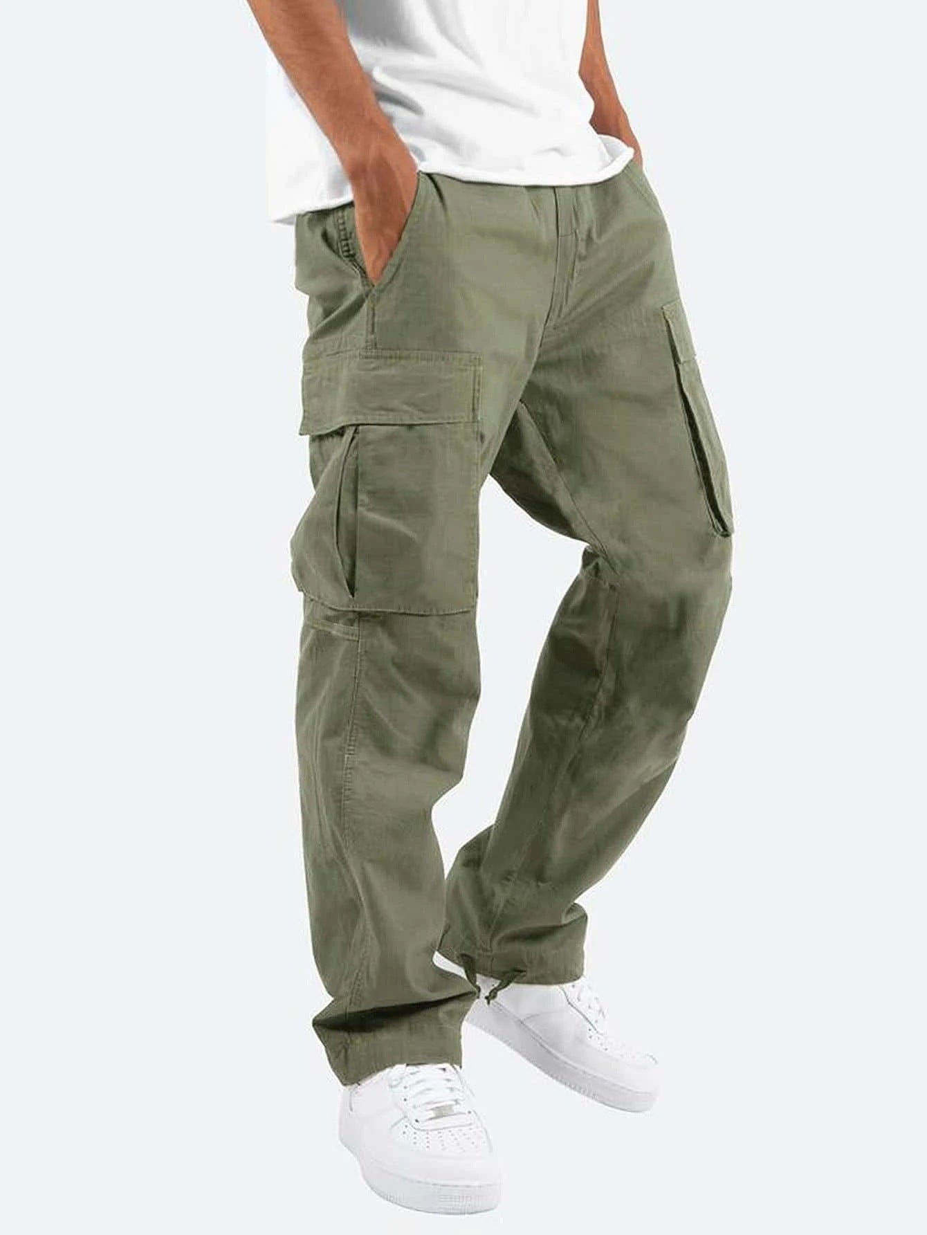 Men's Cargo Pants in Casual Streetwear Style with Multifunctional Pockets
