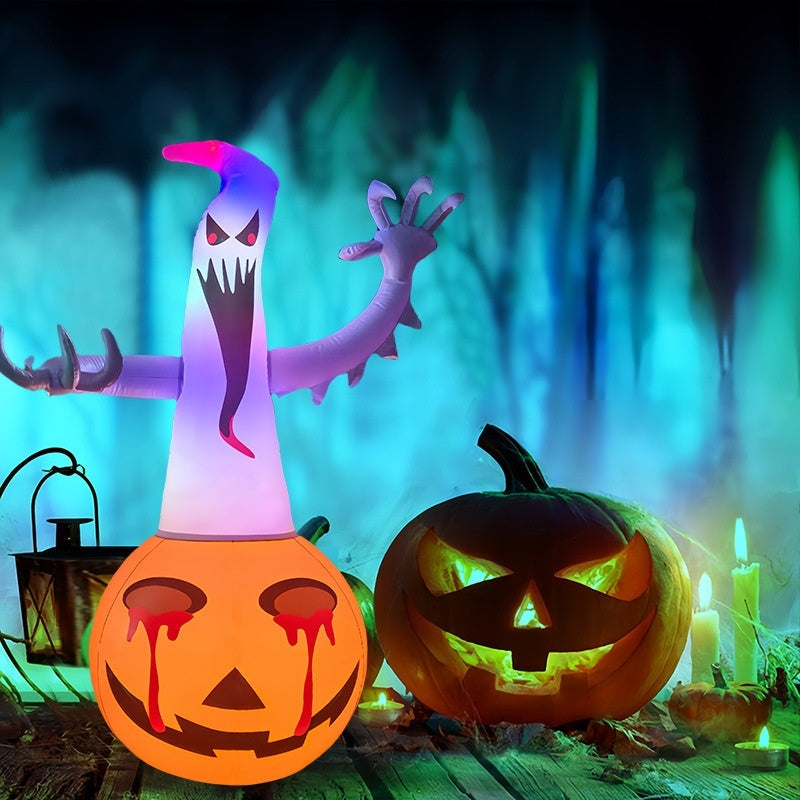 Halloween Inflatable Decoration – Ghost, Pumpkin, Eyeball & More – Festive Decoration for Halloween Party, Trick-or-Treat & Garden Decoration