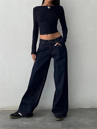 Vanessa – Wide Denim Pants with Feminine Cut