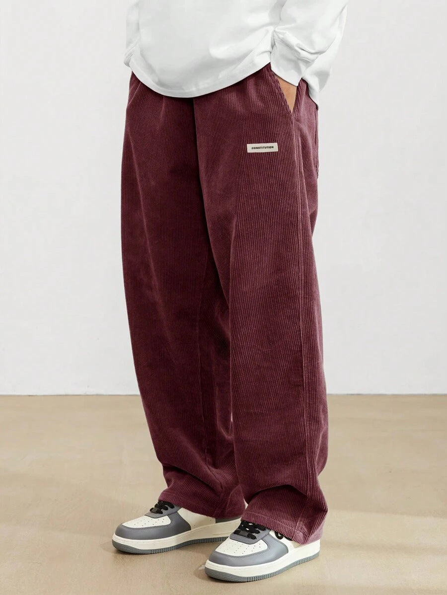 Men's wide streetwear pants with loose fit – casual comfort for every day