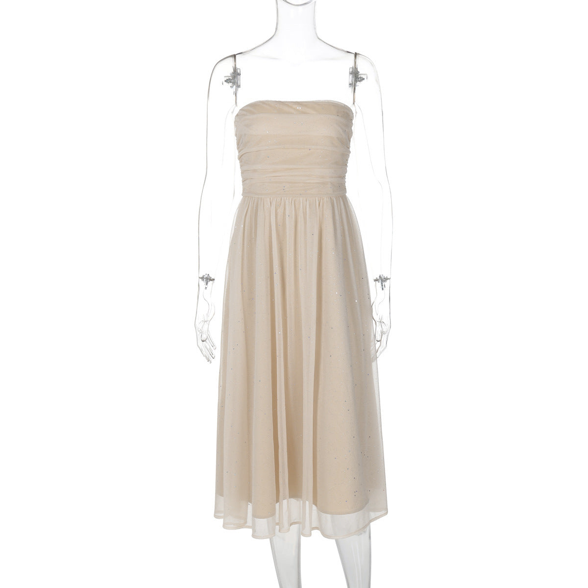 Victoria – Elegant Midi Dress with Sequins