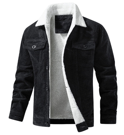 Robbie – Corduroy Long Sleeve Plush Jacket