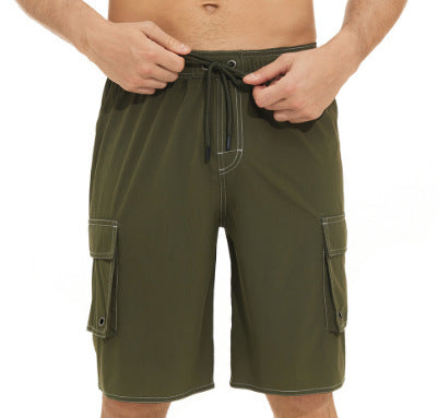 Isaac – Solid Color Beach Shorts for Men