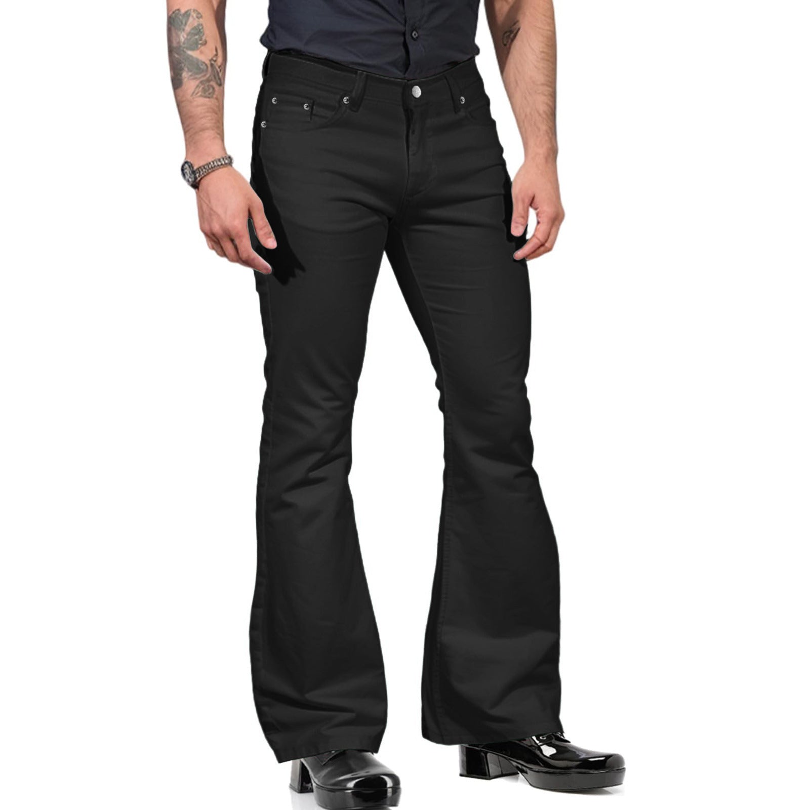 Men's flared pants – 70s retro with flared legs for festival & nightlife