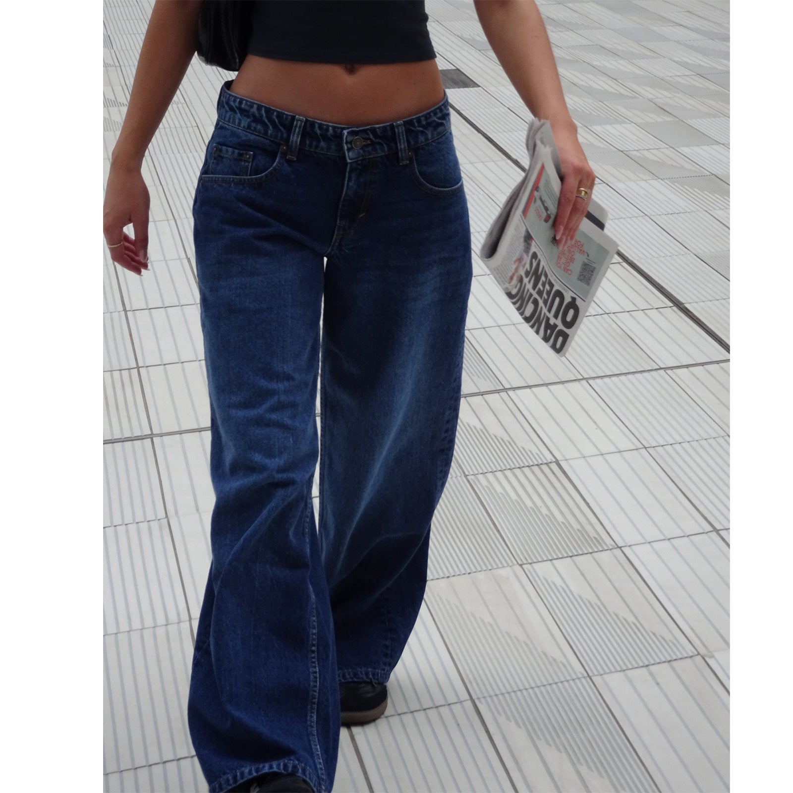 Vanessa – Wide Denim Pants with Feminine Cut
