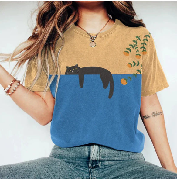 Susan – 3D Printed T-shirt with Short Sleeves and Round Neck
