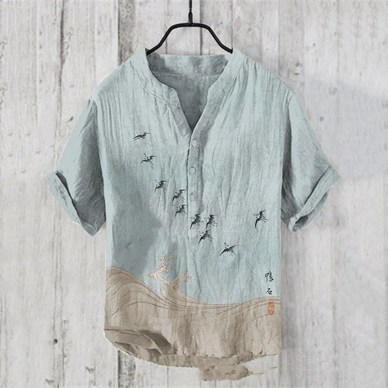 Liam – Three-button National Trendy Style Shirt