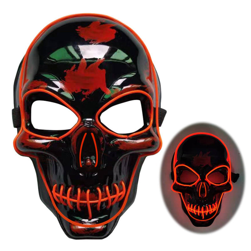 Halloween LED Skull Mask for Adults – Cool Illuminated Mask for Parties, Trick-or-Treat & Cosplay