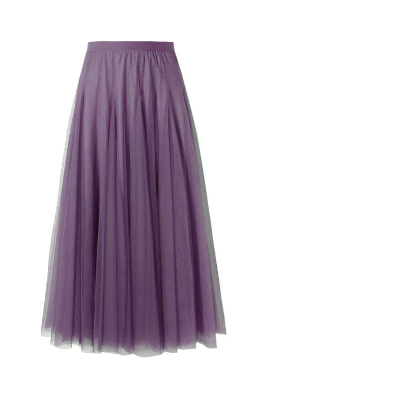 Women's pleated midi skirt – elegant A-line with flair for party, work & weekend