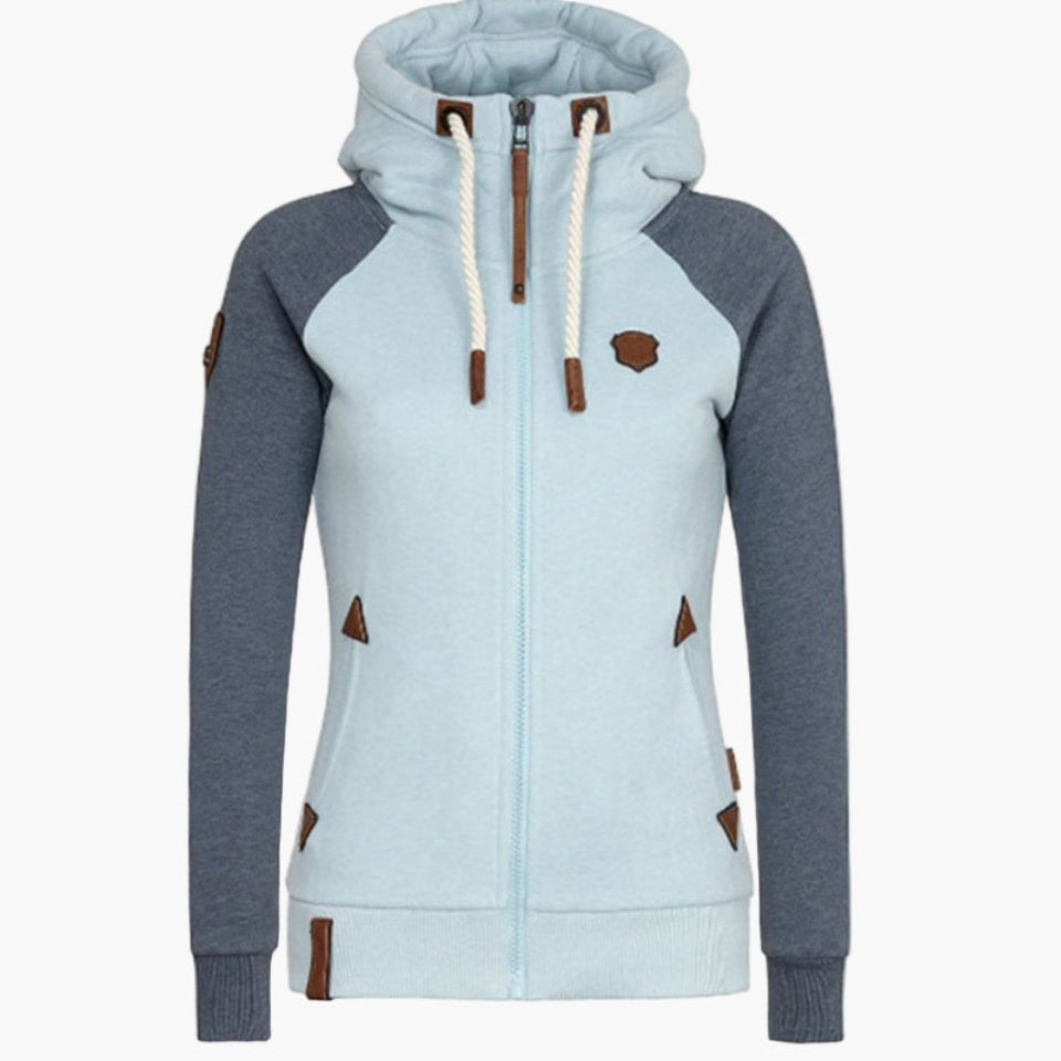 Women's Hoodie with Zipper – Sporty and Comfortable Casual Style – Ideal for Leisure and Outdoor