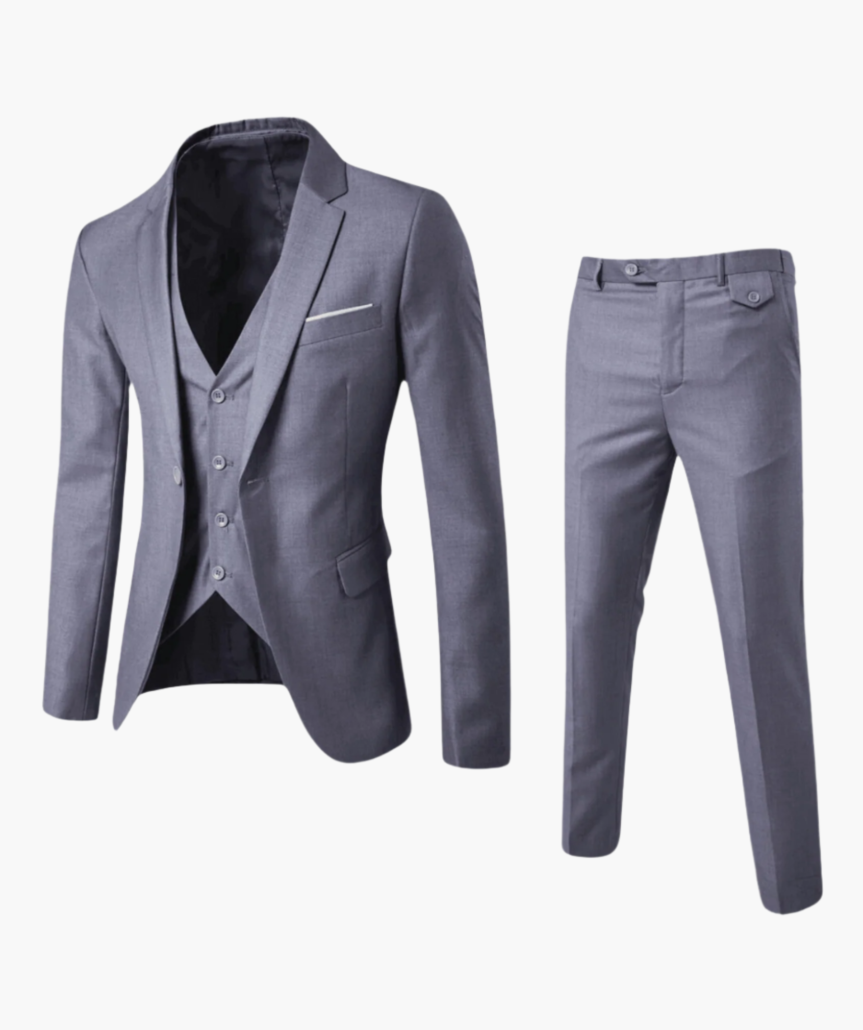 Men's Three-Piece Suit Slim Fit Business and Wedding Stylish Costume Set