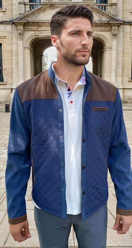 Men's Jacket Stylish Quilt Design for Casual and Business Occasions