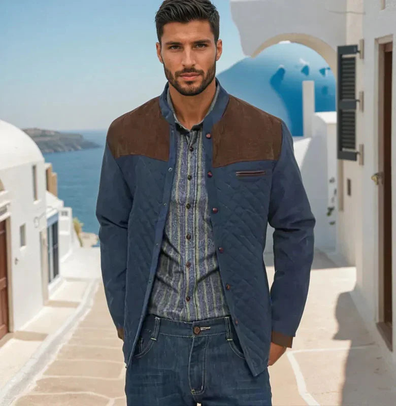 Men's Jacket Stylish Quilt Design for Casual and Business Occasions