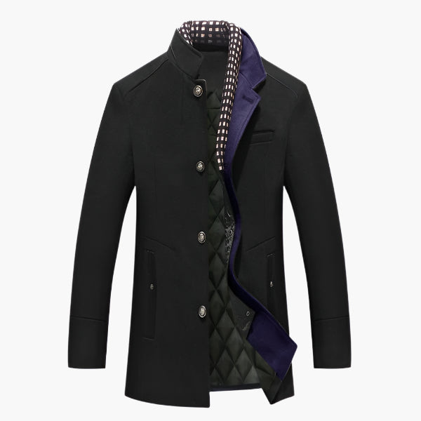 Men's Classic Slimfit Jacket – Stylish Evening Jacket with Detachable Collar and Luxury Wool Blend